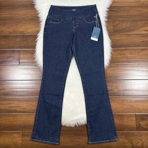 Jag‎ Jeans Women's Size 10 Ink Wash Paley Mid Rise Boot Leg Pull On Denim Jeans